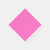 Serviette En Papier Couleur solide rose néon | Classique (Coin)