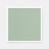 Serviette En Papier Couleur solide Sage Mist vert clair (Devant)