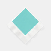 Serviette En Papier Couleur solide turquoise (Coin)
