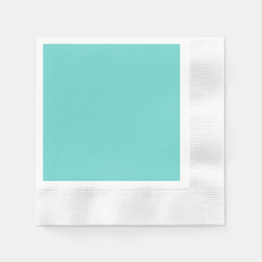 Serviette En Papier Couleur solide turquoise (Devant)