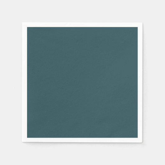 Serviette En Papier Couleur solide Turquoise profonde (Devant)