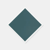 Serviette En Papier Couleur solide Turquoise profonde (Coin)