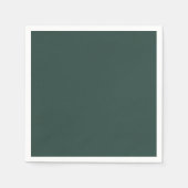 Serviette En Papier Couleur solide vert chasseur (Devant)