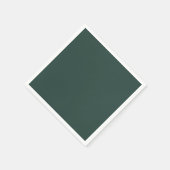 Serviette En Papier Couleur solide vert chasseur (Coin)