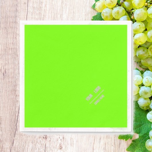 Serviette En Papier couleur solide vert fluorescent - ajouter des serv