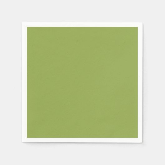 Serviette En Papier Couleur solide verte à citron vert moyen (Devant)