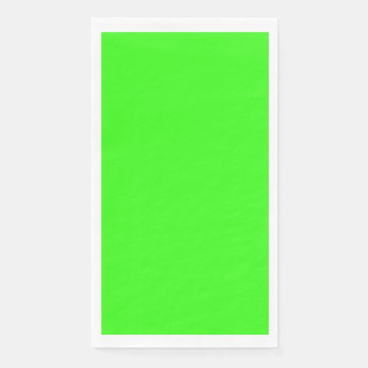 Serviette En Papier Couleur solide verte néon (Devant)