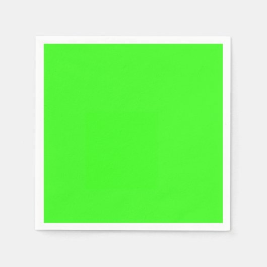 Serviette En Papier Couleur solide verte néon (Devant)