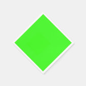 Serviette En Papier Couleur solide verte néon (Coin)