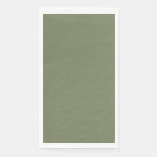 Serviette En Papier Couleur solide verte Sage (Devant)