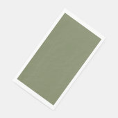 Serviette En Papier Couleur solide verte Sage (Coin)