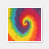 Serviette En Papier Couleur Super Cool Rainbow Swirl Tie (Devant)