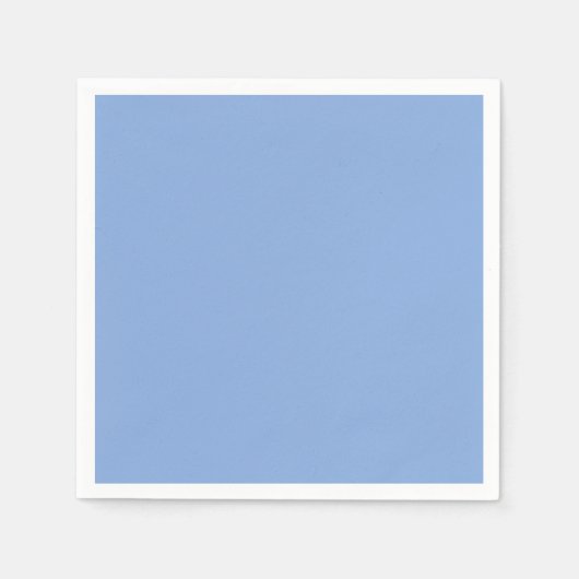 Serviette En Papier Couleur uni bleu bleu clair (Devant)