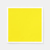 Serviette En Papier Couleur uni jaune canari (Devant)
