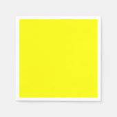 Serviette En Papier Couleur uni jaune néon (Devant)