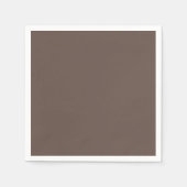 Serviette En Papier Couleur unie clair moyen taupe pastel brun (Devant)