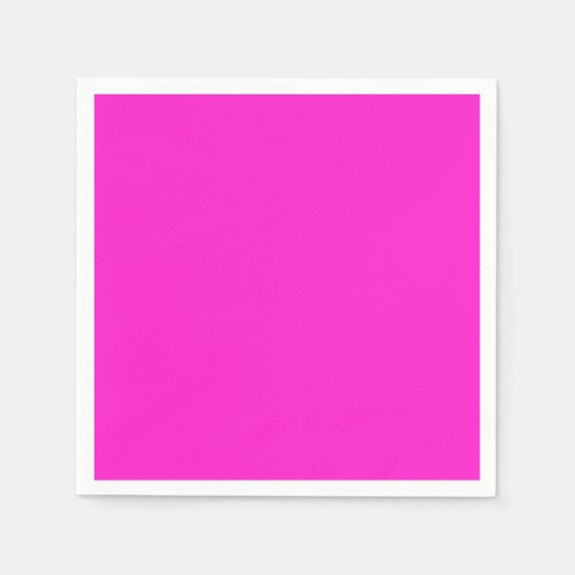 Serviette En Papier Couleur unie magenta chaud (Devant)