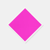 Serviette En Papier Couleur unie magenta chaud (Coin)