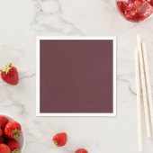 Serviette En Papier Couleur unie marron profond (En situation)