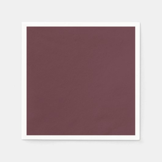 Serviette En Papier Couleur unie marron profond (Devant)
