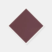 Serviette En Papier Couleur unie marron profond (Coin)