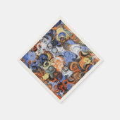 Serviette En Papier Couleurs Abstraites (Coin)