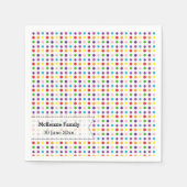Serviette En Papier Couleurs arc-en-ciel (Devant)