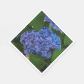 Serviette En Papier Couleurs Bleues - L'Hydrangée Bleue (Coin)