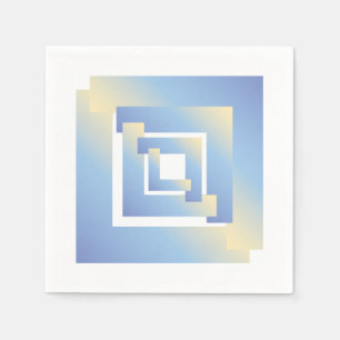 Serviette En Papier couleurs ciel brillant nb