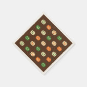 Serviette En Papier Couleurs d'automne Motif Citrouille Halloween (Coin)
