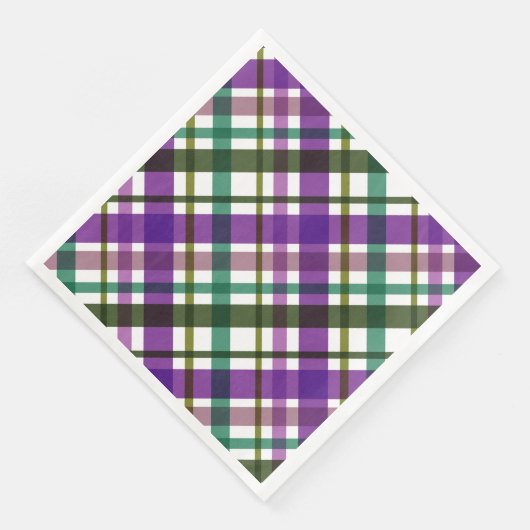 Serviette En Papier Couleurs de Noël utilisées (Coin)