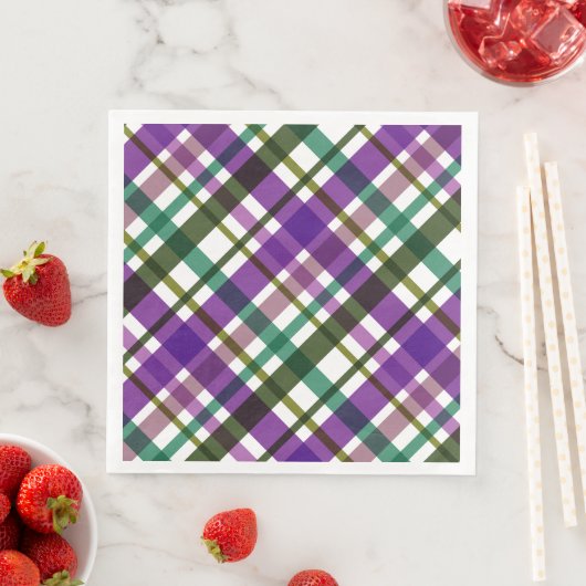 Serviette En Papier Couleurs de Noël utilisées (En situation)