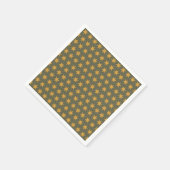 Serviette En Papier Couleurs de tendance Motif étoile Mango vert (Coin)