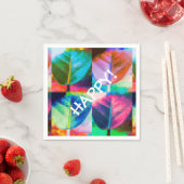 Serviette En Papier Couleurs des Feuilles (En situation)