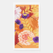 Serviette En Papier Couleurs des fleurs automnales (Devant)
