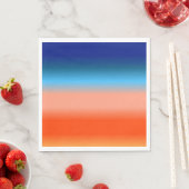 Serviette En Papier Couleurs du lever du soleil (En situation)