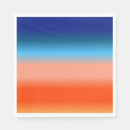 Serviette En Papier Couleurs du lever du soleil (Devant)