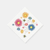 Serviette En Papier Couleurs du ressort (Coin)