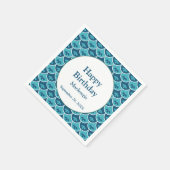 Serviette En Papier Couleurs florale de saint Jacques Anniversaire (Coin)