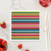 Serviette En Papier Couleurs Mexicaines (En situation)