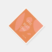 Serviette En Papier Couleurs modernes Mariage Collage (Coin)