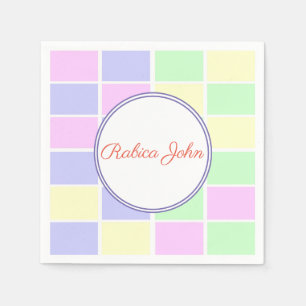 Serviette En Papier couleurs pastel de nursery