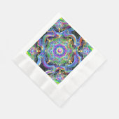 Serviette En Papier Couleurs psychédéliques Universe Mandala (Coin)
