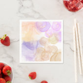 Serviette En Papier Couleurs violettes abstraites de l'été (En situation)