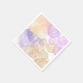 Serviette En Papier Couleurs violettes abstraites de l'été (Coin)