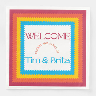 Serviette En Papier Couleurs vives