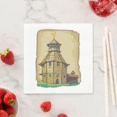 Serviette En Papier Country Barn House (En situation)