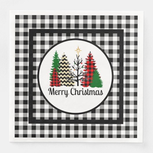 Serviette En Papier Country Christmas (Devant)