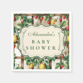 Serviette En Papier Country Fruit Garden Baby Shower (Devant)