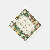 Serviette En Papier Country Fruit Garden Baby Shower (Coin)